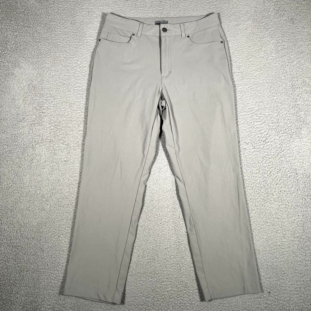 VRST Pants Mens 31x27‎ Gray Commuter Tech Slim Fit Casual Preppy Pockets Logo
